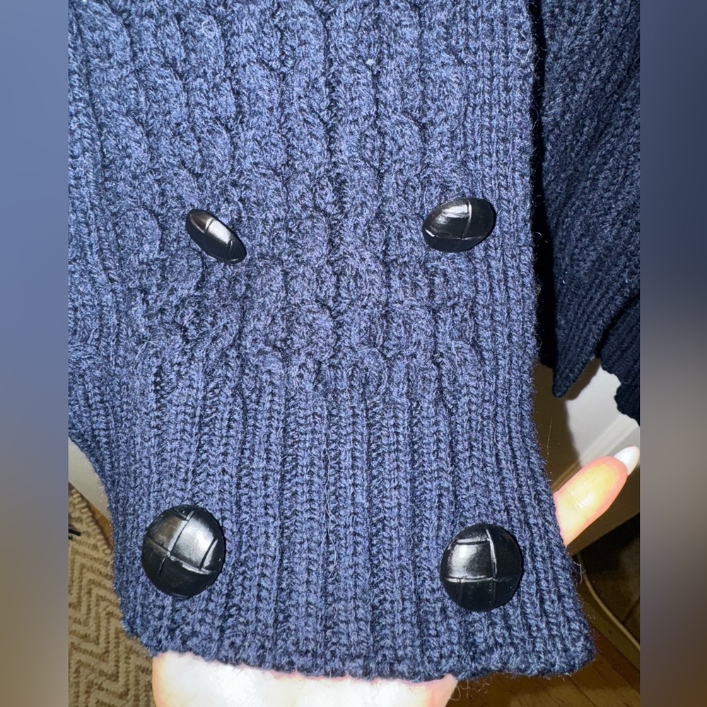 Saol Ireland Men’s 100% Merino Wool Cardigan Sweater - Picture 4 of 4